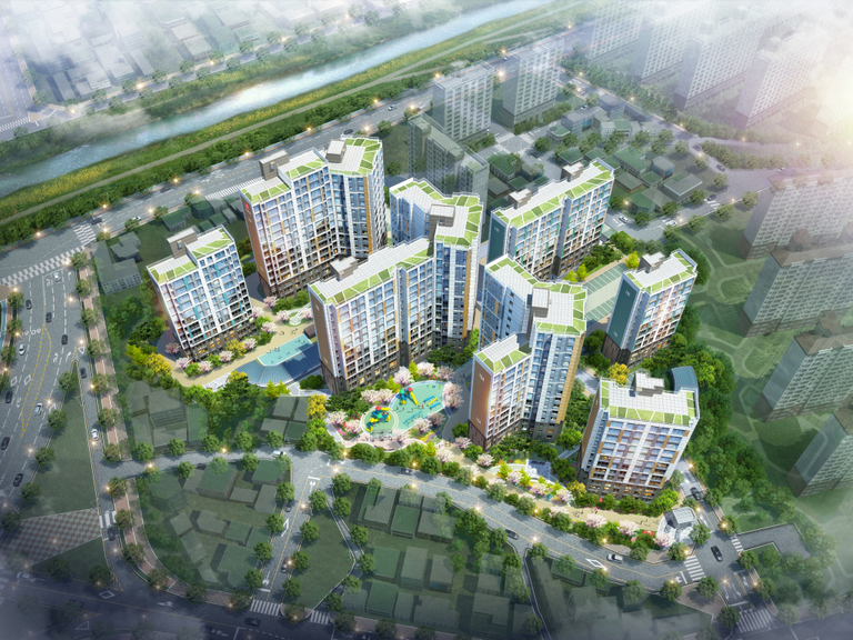 정읍시 시기동 라송센트럴카운티 아파트 신축공사